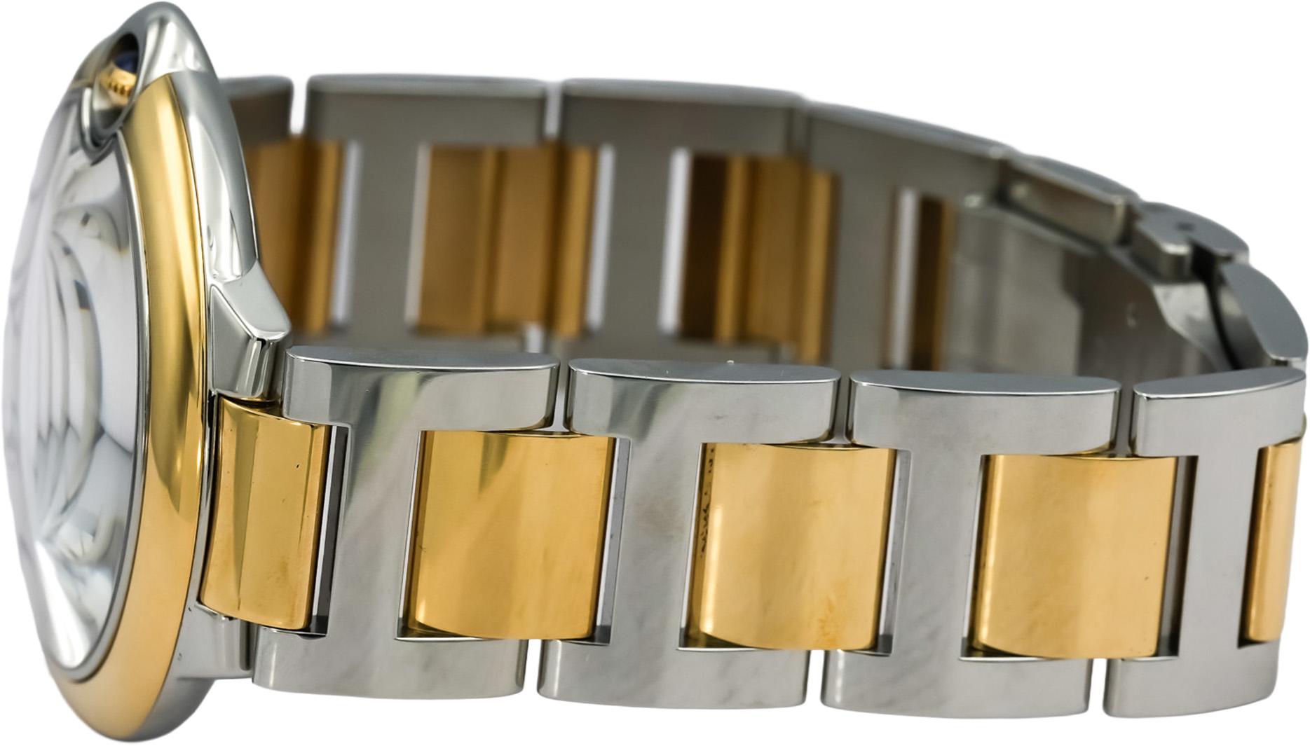 CARTIER 18k Gold Stainless Steel Ballon Bleu Automatic Watch Ref W2BB0039