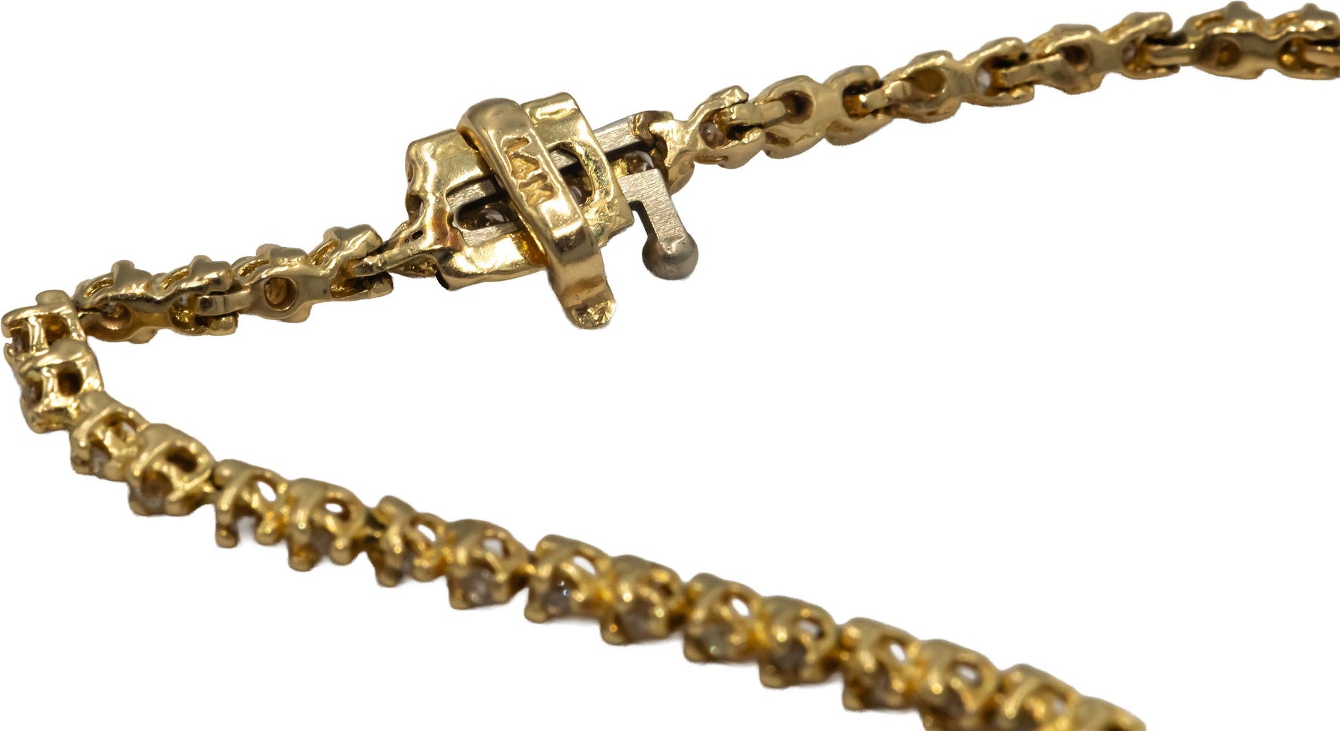 14k Yellow Gold 0.50CT Diamond Tennis Bracelet