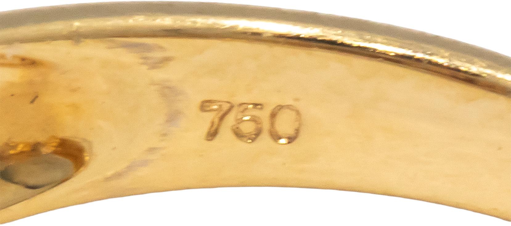 18k Yellow Gold 1.22CT Diamond and Tanzanite Ring Size 7.5