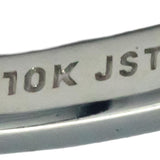 10k White Gold Round Diamond Jumbo Inside Out Hoop Earrings 1.0CT