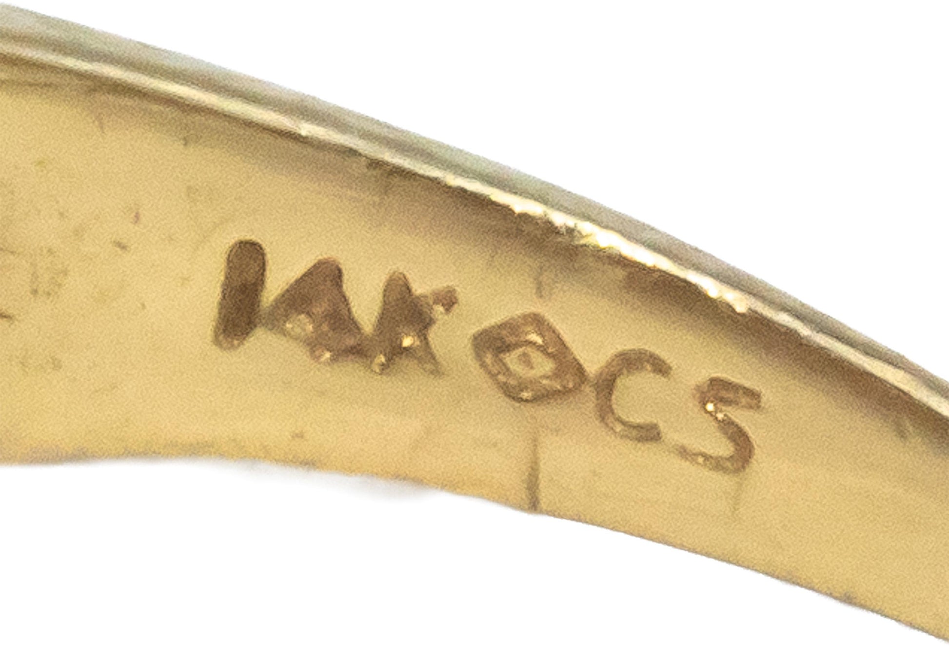 14k Yellow Gold 1.33CT Diamond and Ruby Band Ring Size 7.5