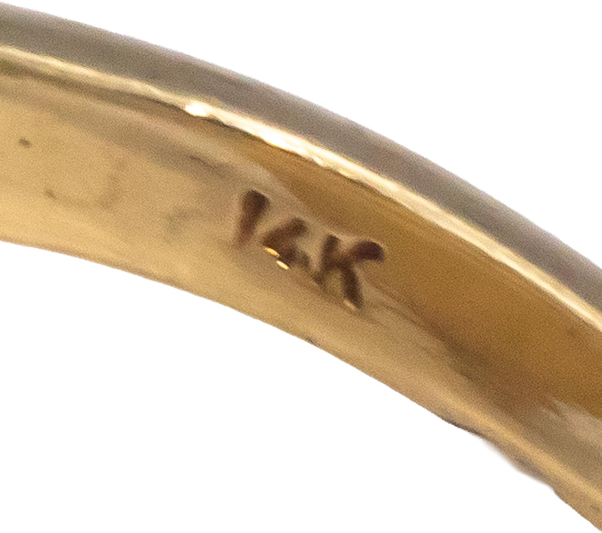 14k Yellow Gold 0.20CT Roman Coin and Cabochon Ruby Cocktail Ring Size 5.5