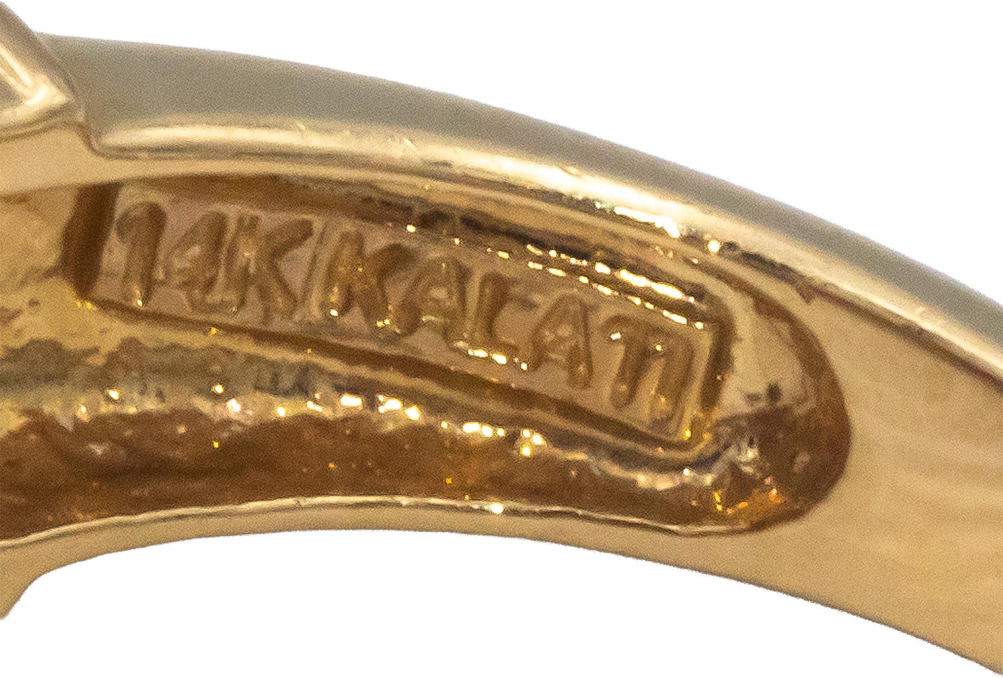 Designer 14k Yellow Gold 1.15CT Diamond and Ruby Band Ring Size 6.75