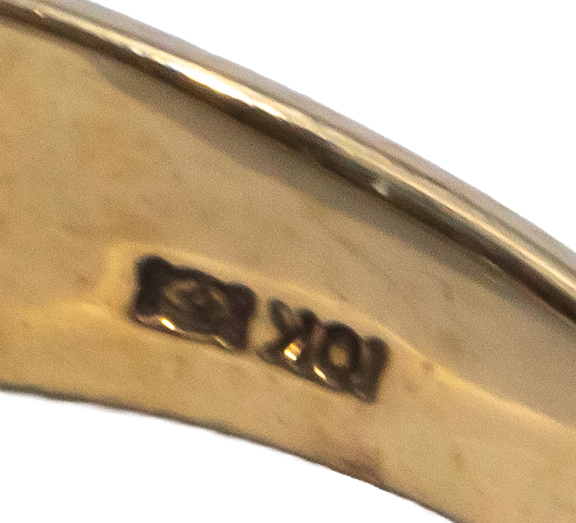 10k Yellow Gold 2.03CT Diamond and Topaz Men's Ring Size 10.25