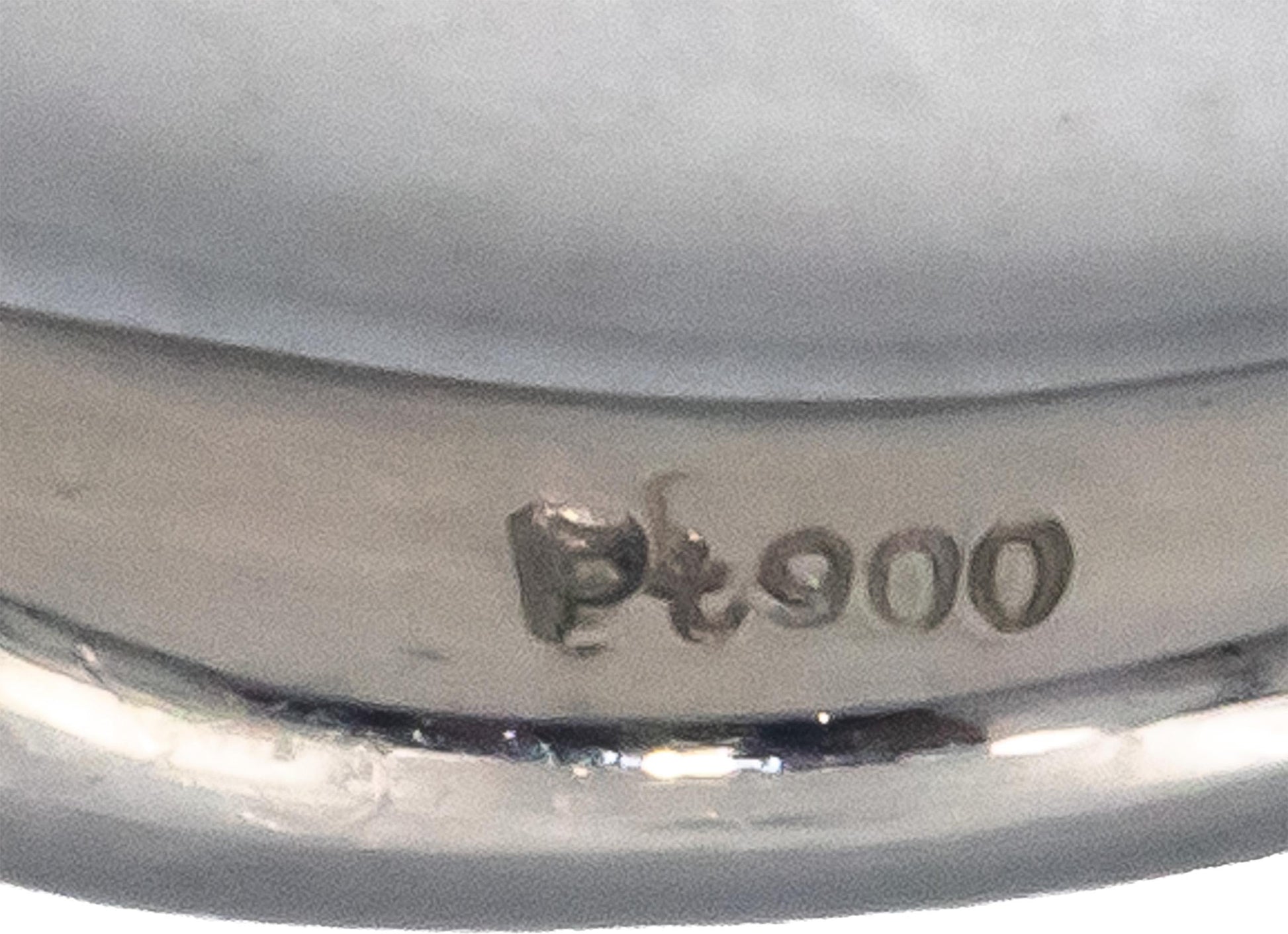 Platinum Jewelry Diamond and Emerald Band Ring 0.47CT Size 6