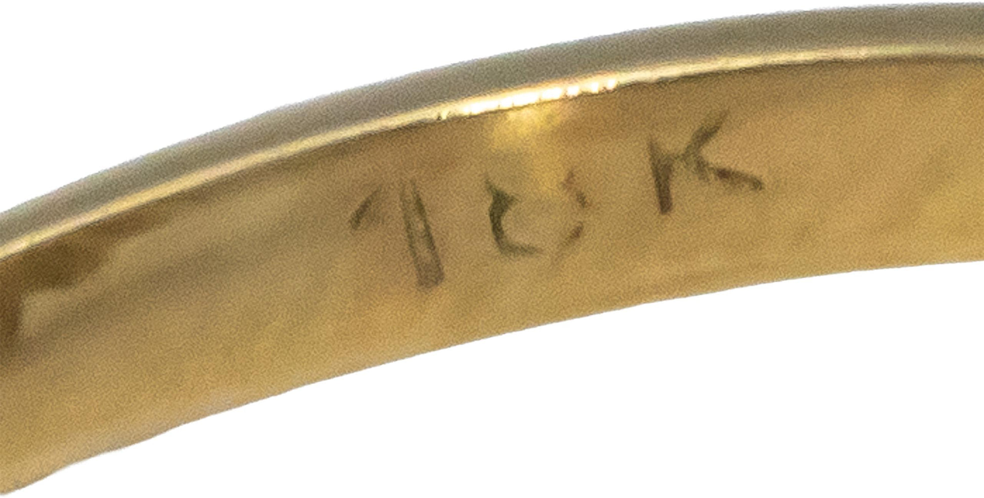 18k Yellow Gold Emerald Solitaire Floral Cocktail Ring 0.25CT Size 6.75