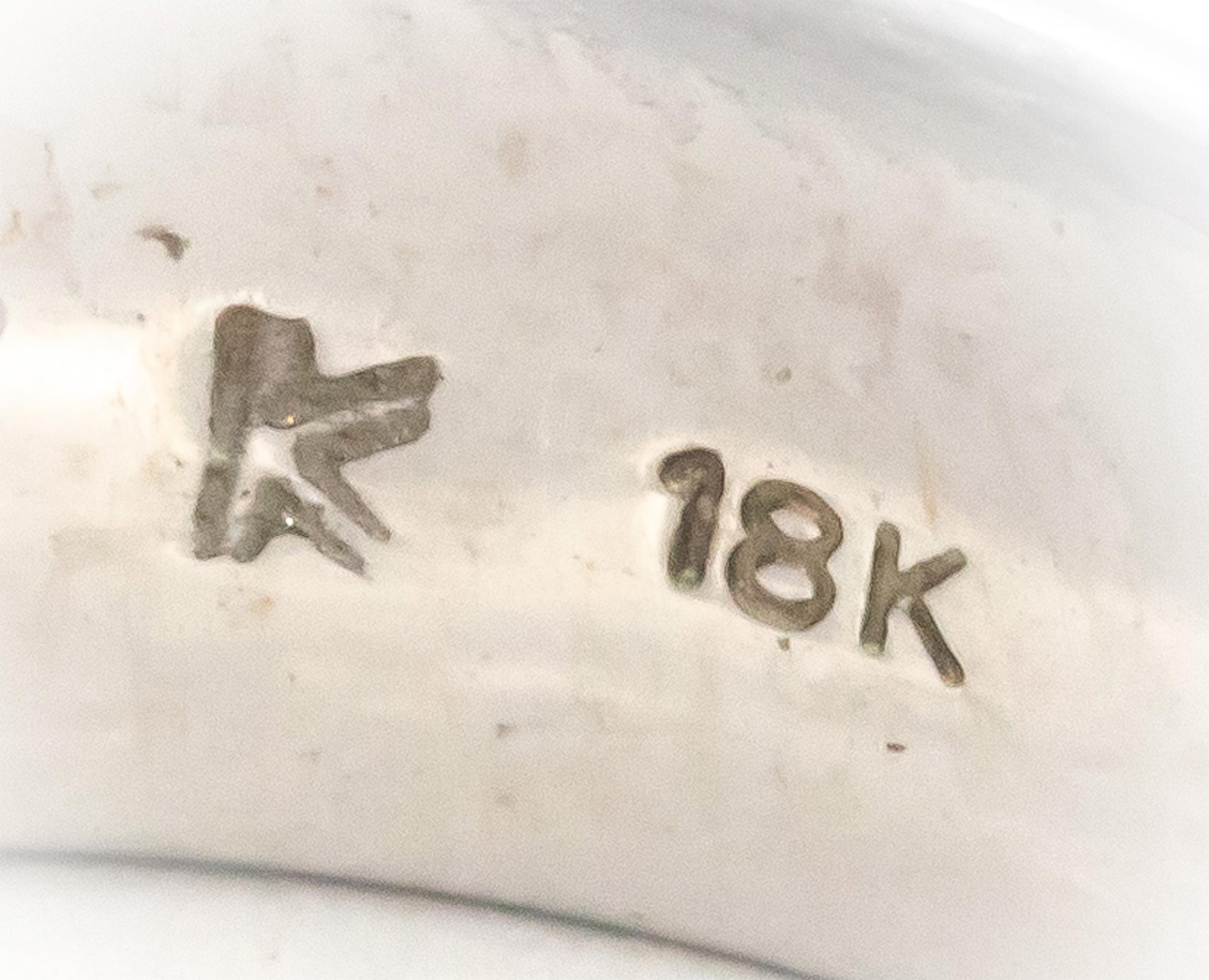 LE VIAN 18k White Gold 1.0CT VS Princess & Round Cut Diamond Band Ring Size 10