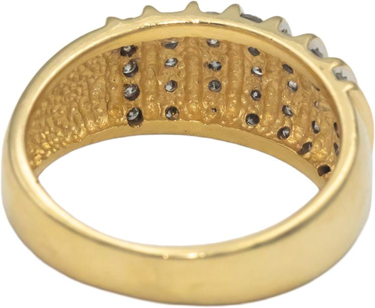 14k Yellow Gold 0.50CT Round Cut Diamond Band Ring Size 6.5