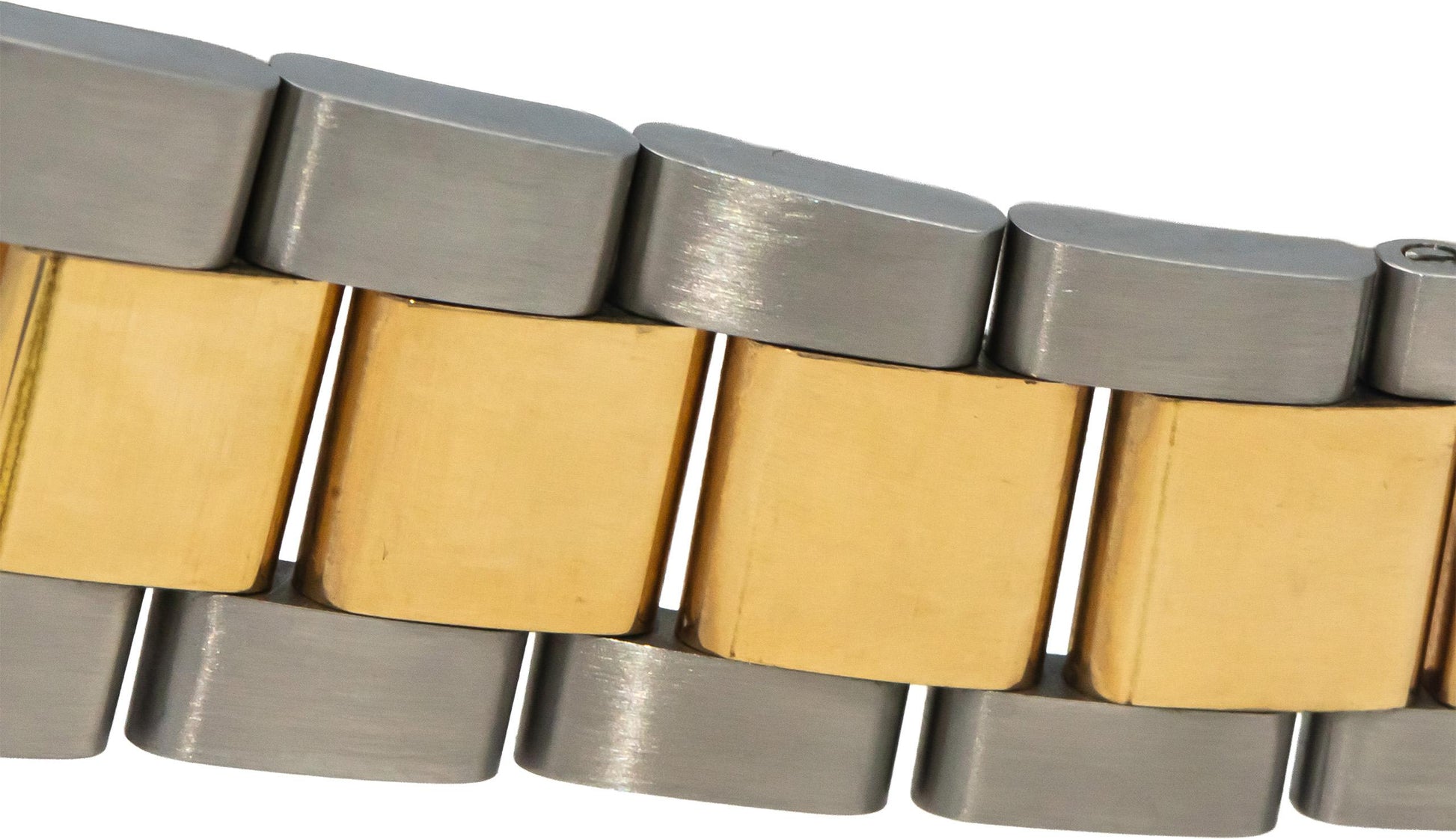 ROLEX 18k Gold Stainless Steel Datejust 1601 Custom Bracelet Automatic Watch