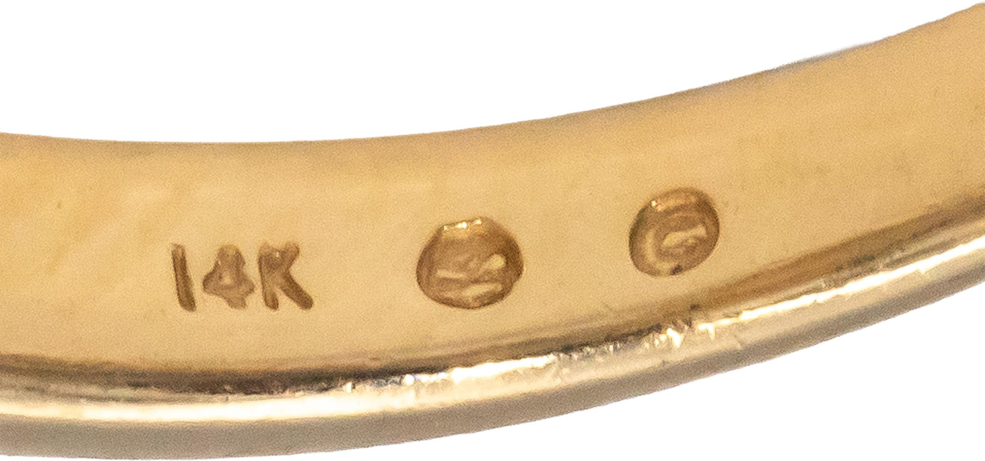 14k Yellow & White Gold Round Diamond Crossover Style Band Ring 0.50CT Size 7