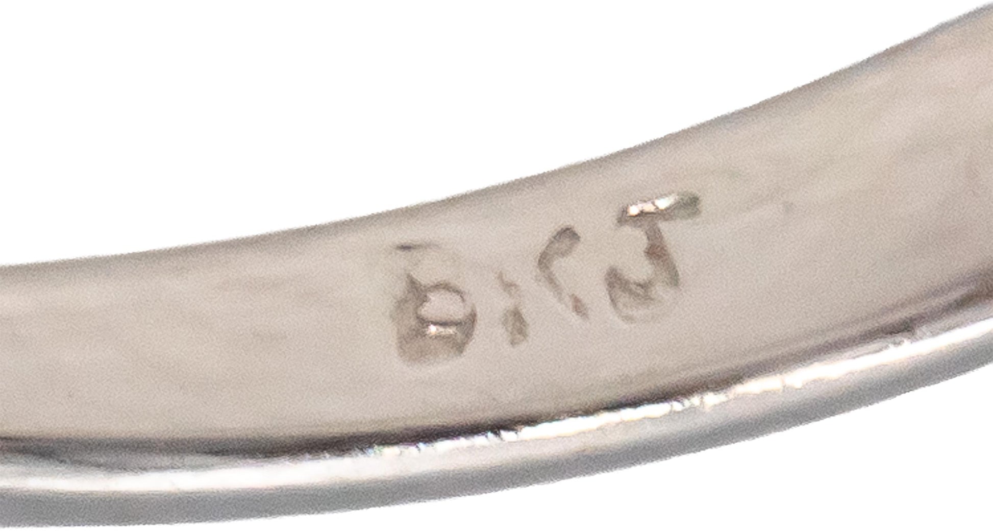 18k White Gold VS Round Diamond & 9.3mm Pearl Cocktail Ring 0.20CT Size 6.75