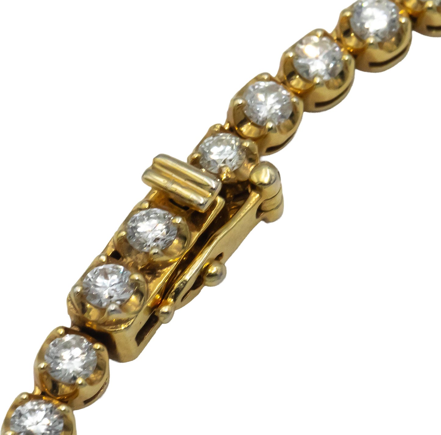 Round Diamond 14k Yellow Gold Jewelry Tennis Necklace Chain 10.0CT