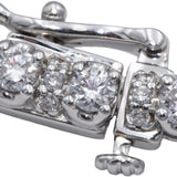 14k White Gold Lab-Grown VS Round Diamond Tennis Necklace 10.0CT