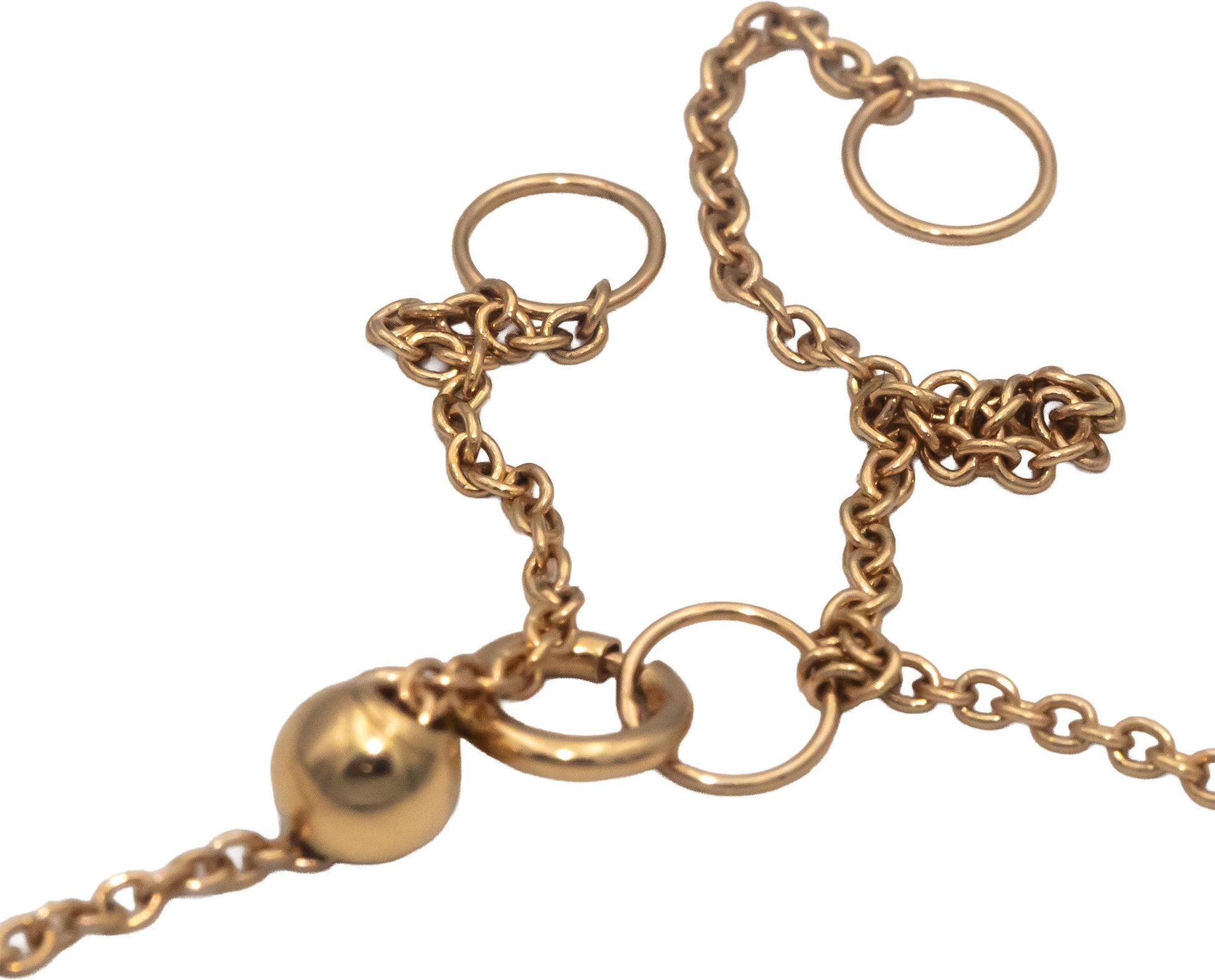 18k Rose Gold VS Baguette & Round Diamond Pendant Necklace Chain 0.20CT