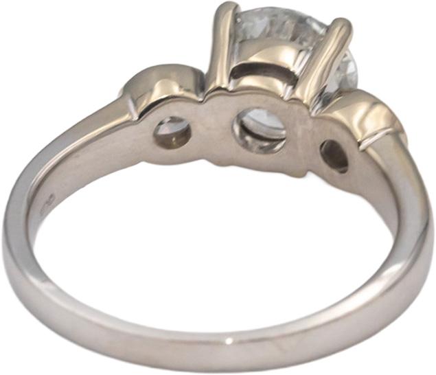 14k White Gold Round Diamond Engagement Ring 2.0CT w/ 1.50CT Center Size 6.75