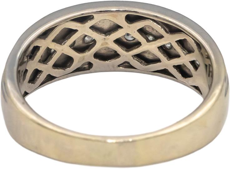 14k White Gold Round Channel Set Diamond Men's Band Ring 0.50CT Size 11