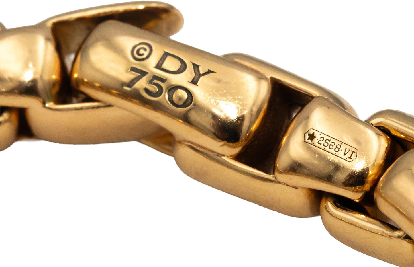 DAVID YURMAN 18k Rose Gold Box Chain Men's Bracelet $12,900 Retail