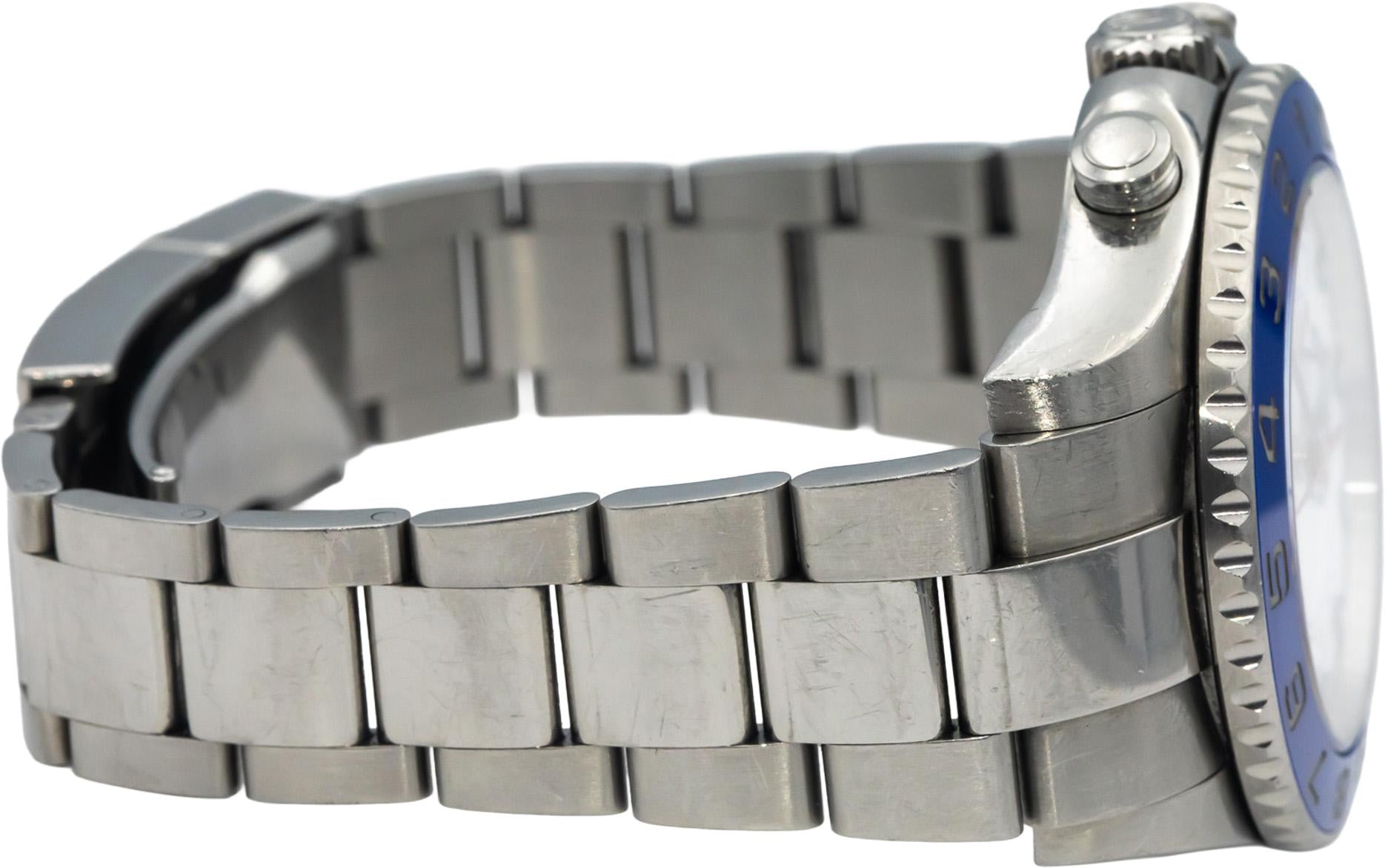 ROLEX Yacht-Master II Stainless Steel White Dial Automatic Mens Watch Ref 116680