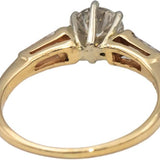 14k Gold & Platinum VS Lab-Grown & Natural Diamond Engagement Ring 0.83CTW
