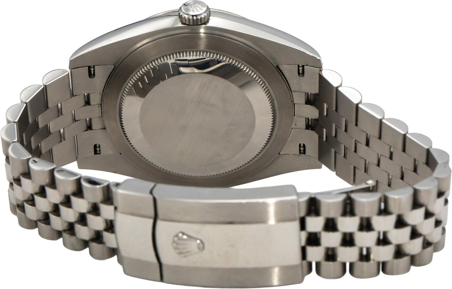 ROLEX Stainless Steel 18k Gold Datejust Green Dial 41mm Watch w/ Box Ref 126334