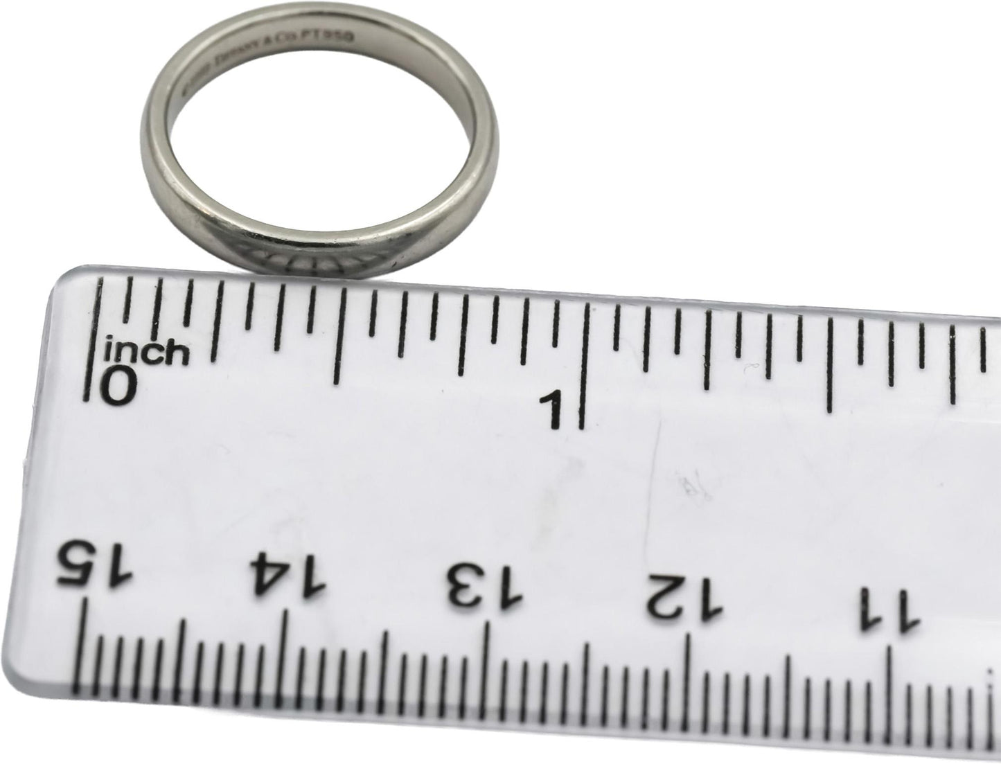 TIFFANY & CO. Platinum Band Ring Size 5.5