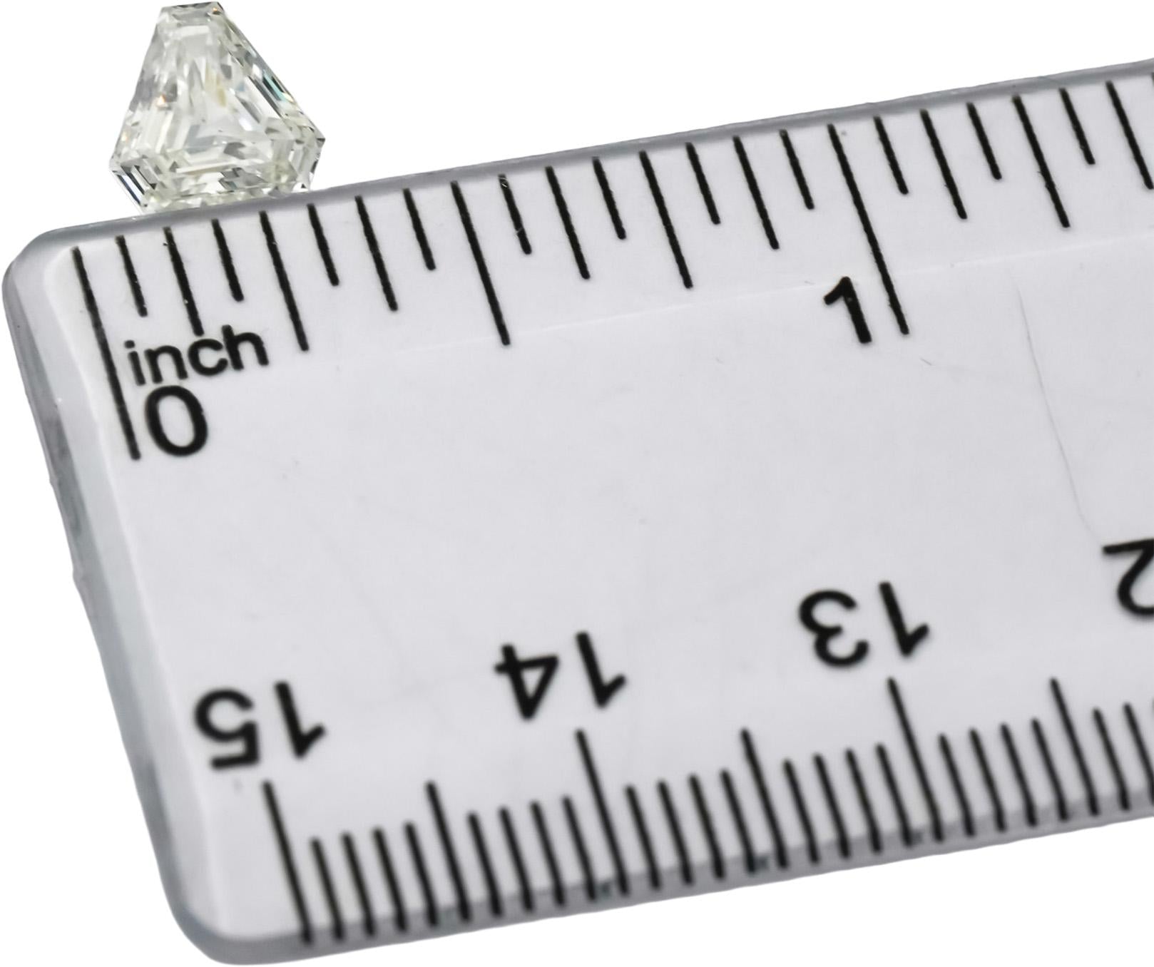 GIA Certified SI2/J Cut Cornered Trillion Step Cut Diamond Loose Stone 1.01CT