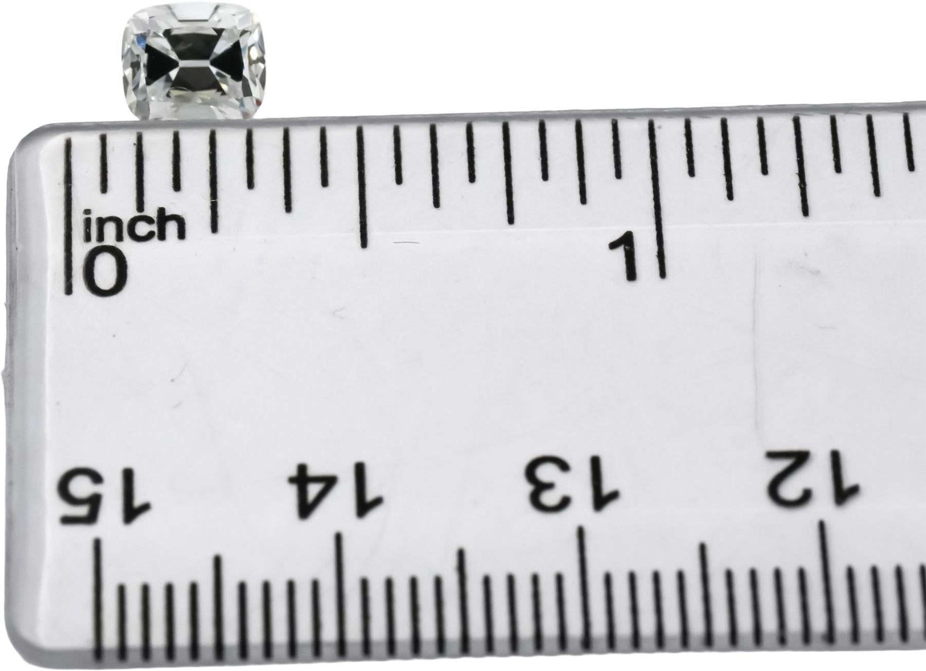 GIA Certified 1.01 Carat Old Mine Cut Diamond G Color SI1 Clarity