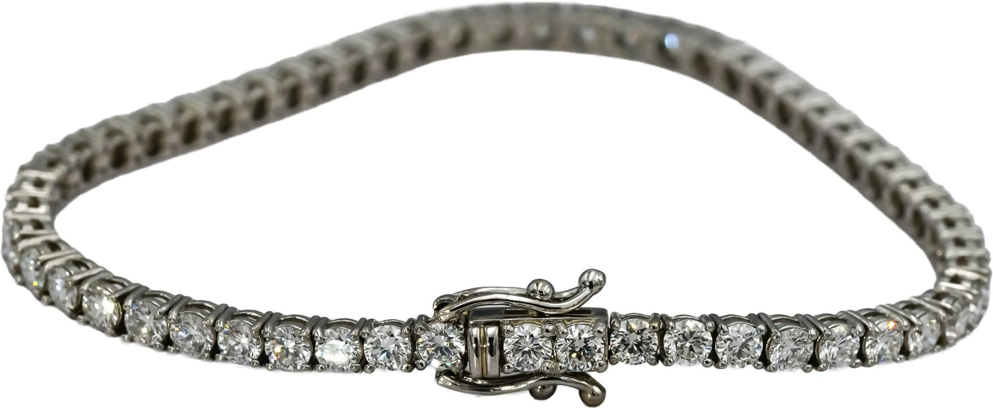 14k White Gold VS Lab-Grown Diamond Tennis Bracelet 8.86CT