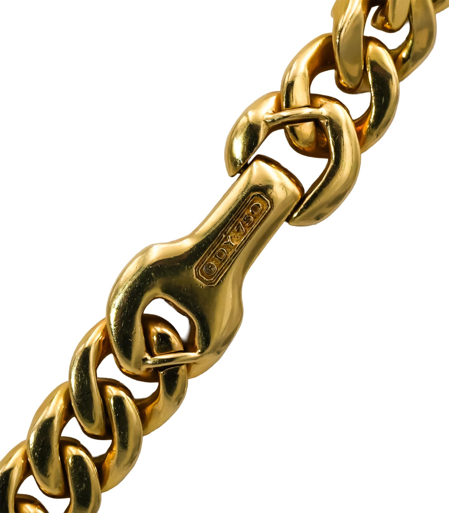 DAVID YURMAN 18k Yellow Gold 8mm Wide Cuban Link Chain Necklace 49,000 Retail