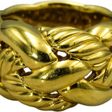 DAVID YURMAN 18k Gold Woven Collection Cable Ring 13.0mm Wide 5400.00 Retail