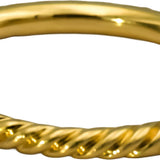 DAVID YURMAN 18k Yellow Gold VS Diamond Cable Collection Stack Ring .31CT Size 6