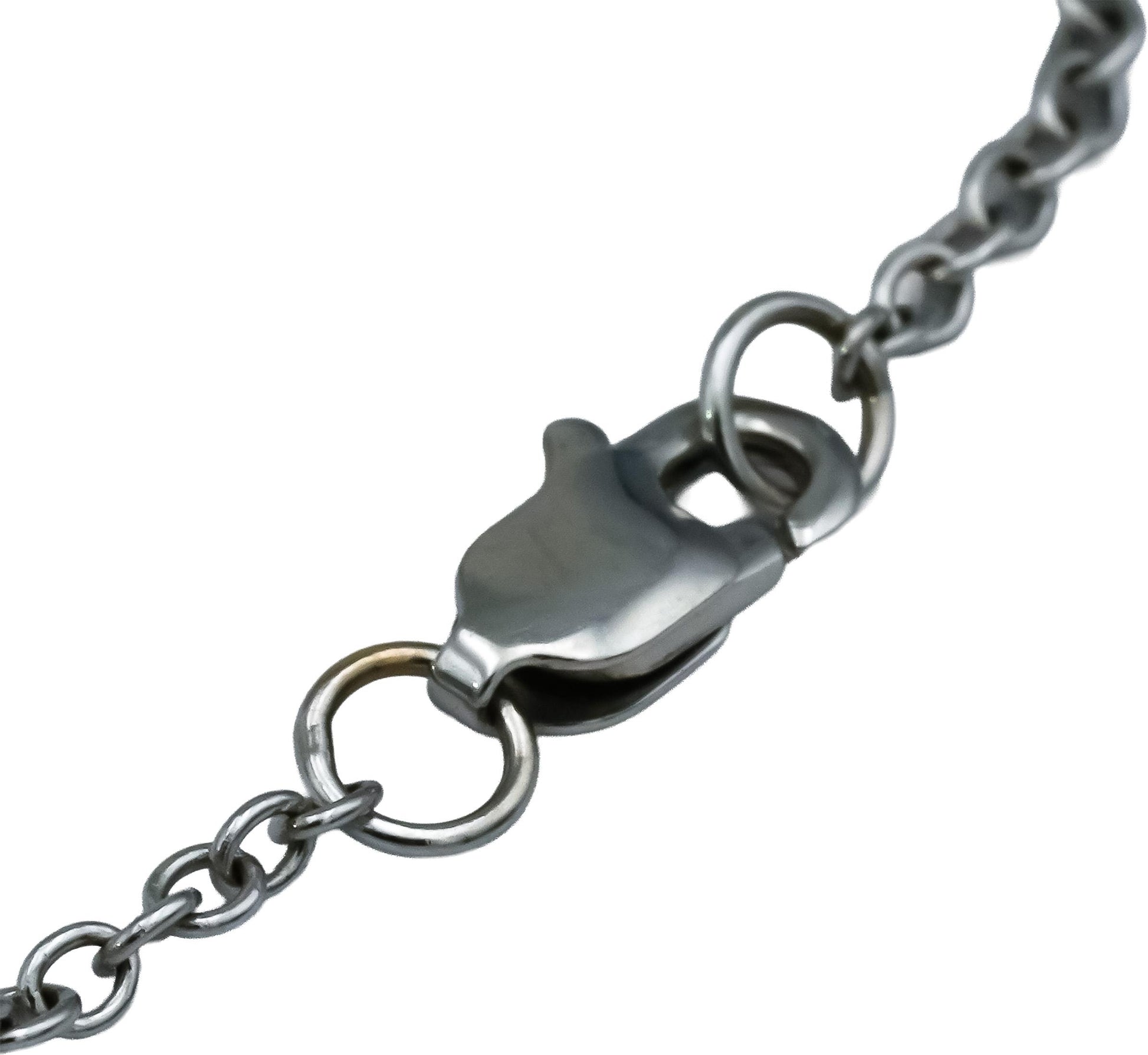 14k White Gold Round Diamond and 8mm Pearl Chain Necklace 0.80CT