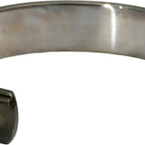 TIFFANY & CO. Sterling Silver Titanium 1837 Narrow Cuff Bracelet