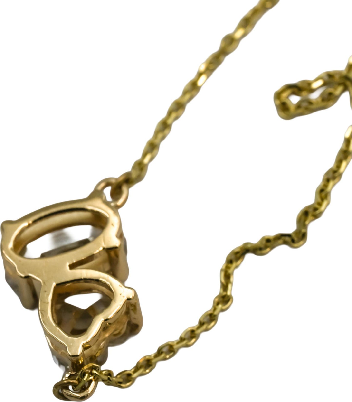 14k Yellow Gold VS Oval and Heart Cut Diamond Pendant Necklace 2.01CT