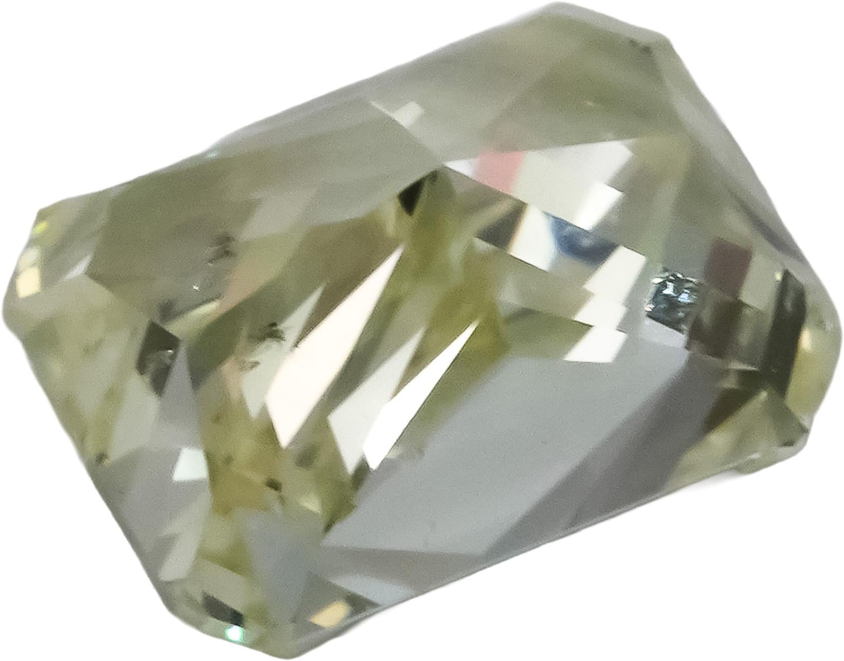 GIA Certified SI1/N Radiant Cut Natural Diamond Loose Stone 2.06CT