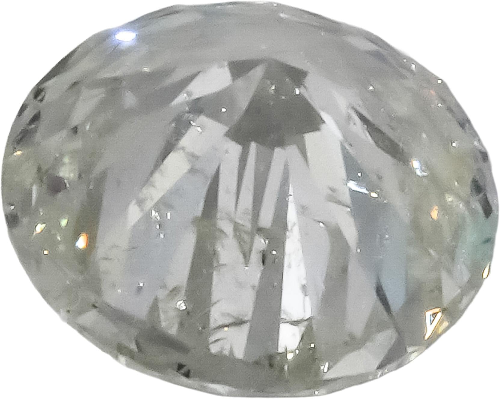 HRD Certified I1/F Round Cut Natural Diamond Loose Stone 3.01CT