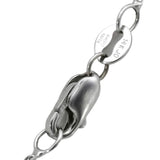 18k White Gold Lab-Grown Asscher Cut Diamond Solitaire Pendant Necklace 3.05CT