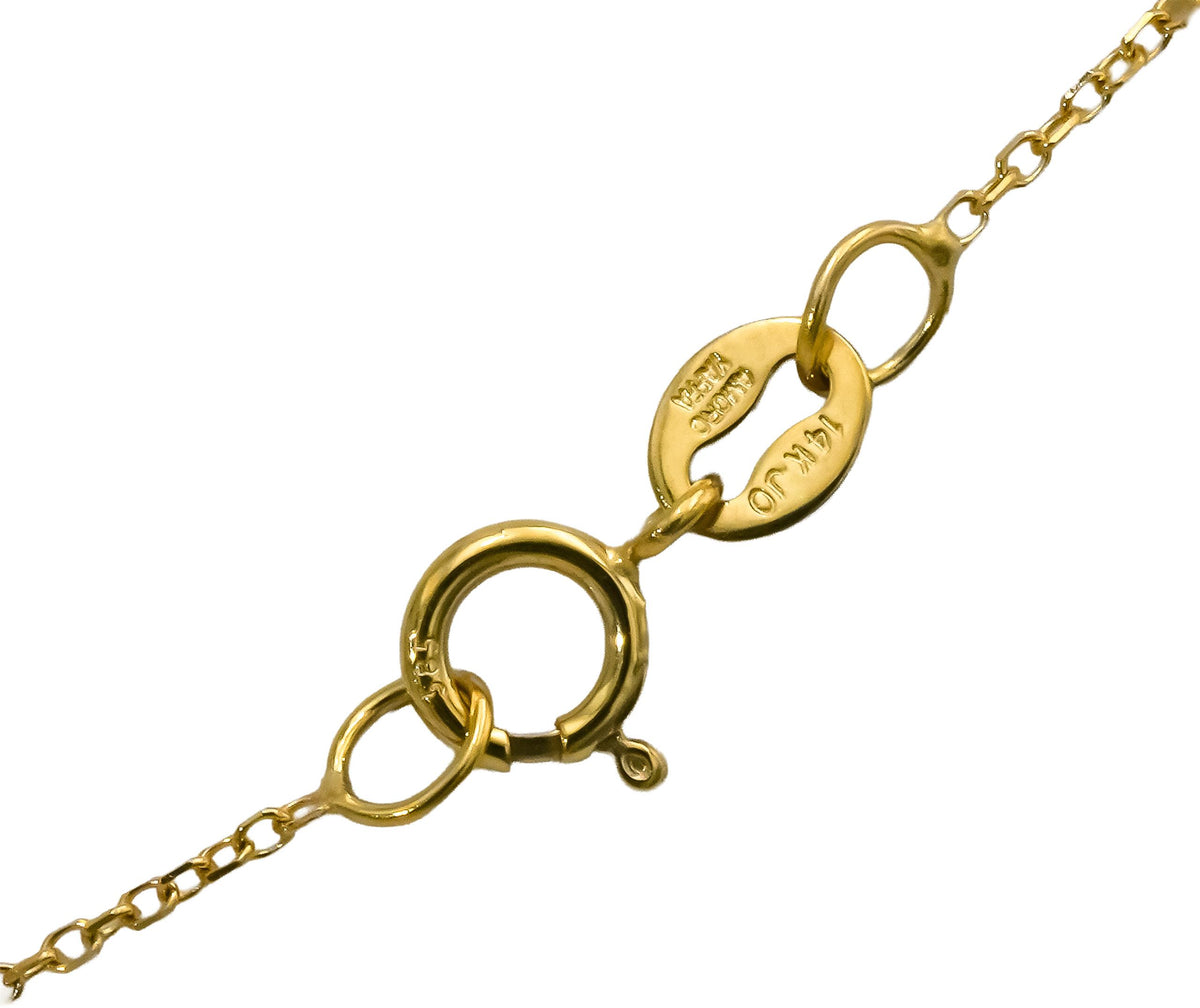 14k Yellow Gold VS Oval Cut Lab-Grown Diamond Solitaire Pendant Necklace 0.98CT