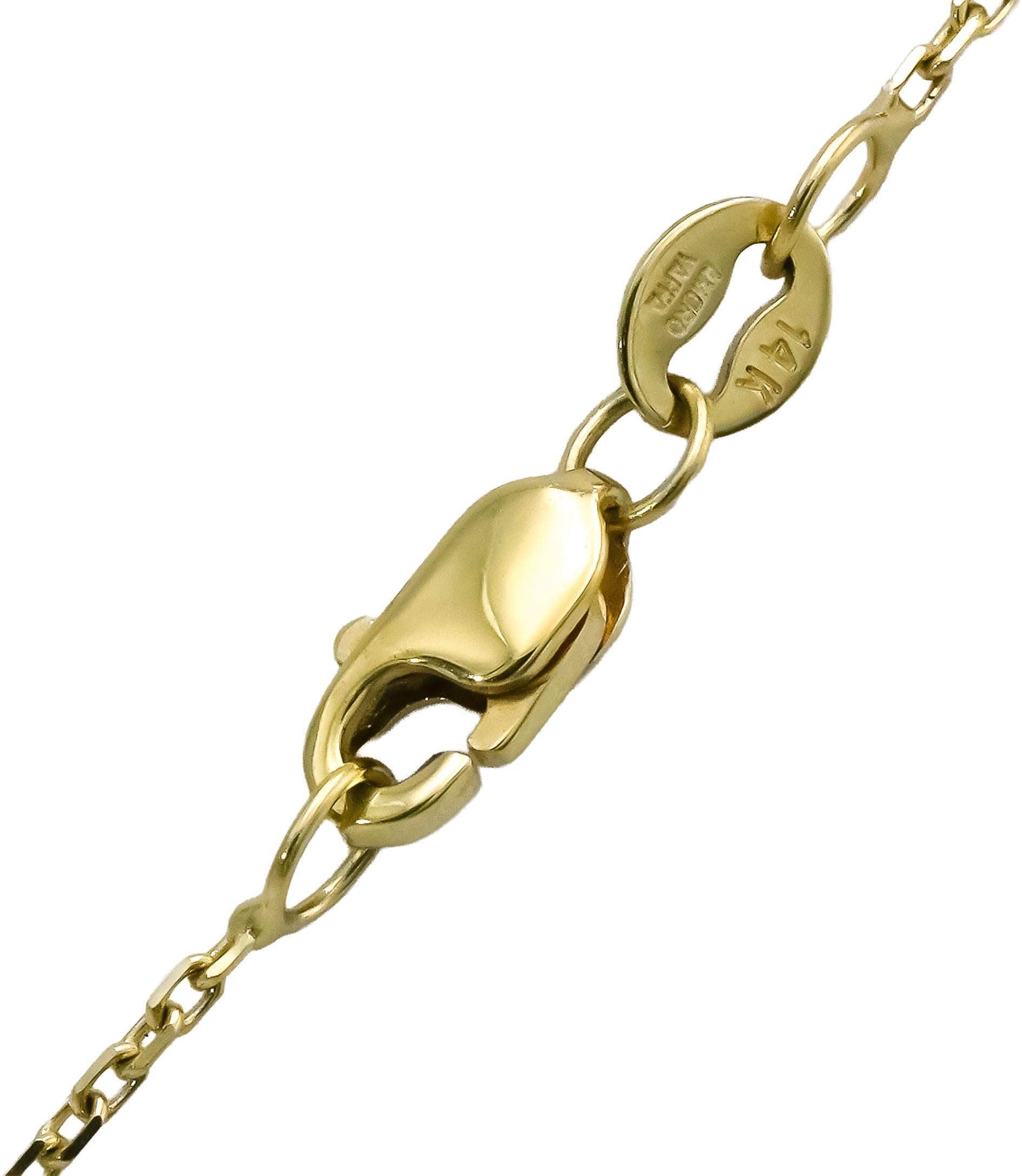 14k Yellow Gold VS Round Lab-Grown Diamond Solitaire Pendant Necklace 2.05CT