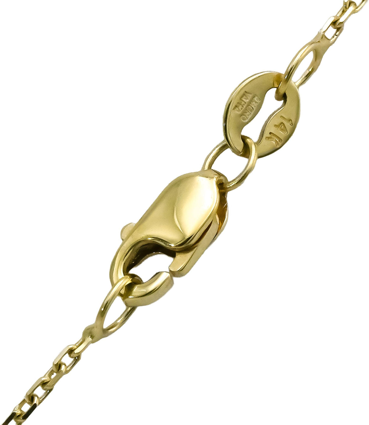14k Yellow Gold VS Round Lab-Grown Diamond Solitaire Pendant Necklace 2.05CT