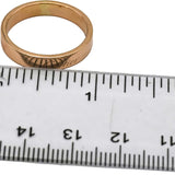 CARTIER 18k Rose Gold 4.0mm Wide Band Ring Size 54