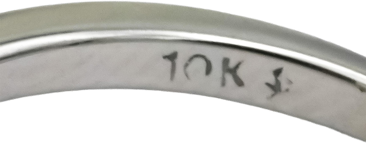 10k White Gold Round Diamond Cluster Cocktail Ring 0.50CT Size 6