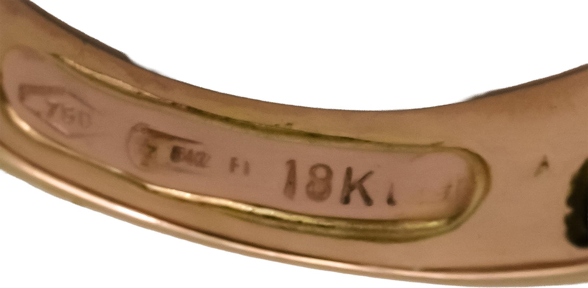 LA NOUVELLE BAGUE 18k Yellow Gold VS Diamond Heart Ring 0.15CT Size 6.5