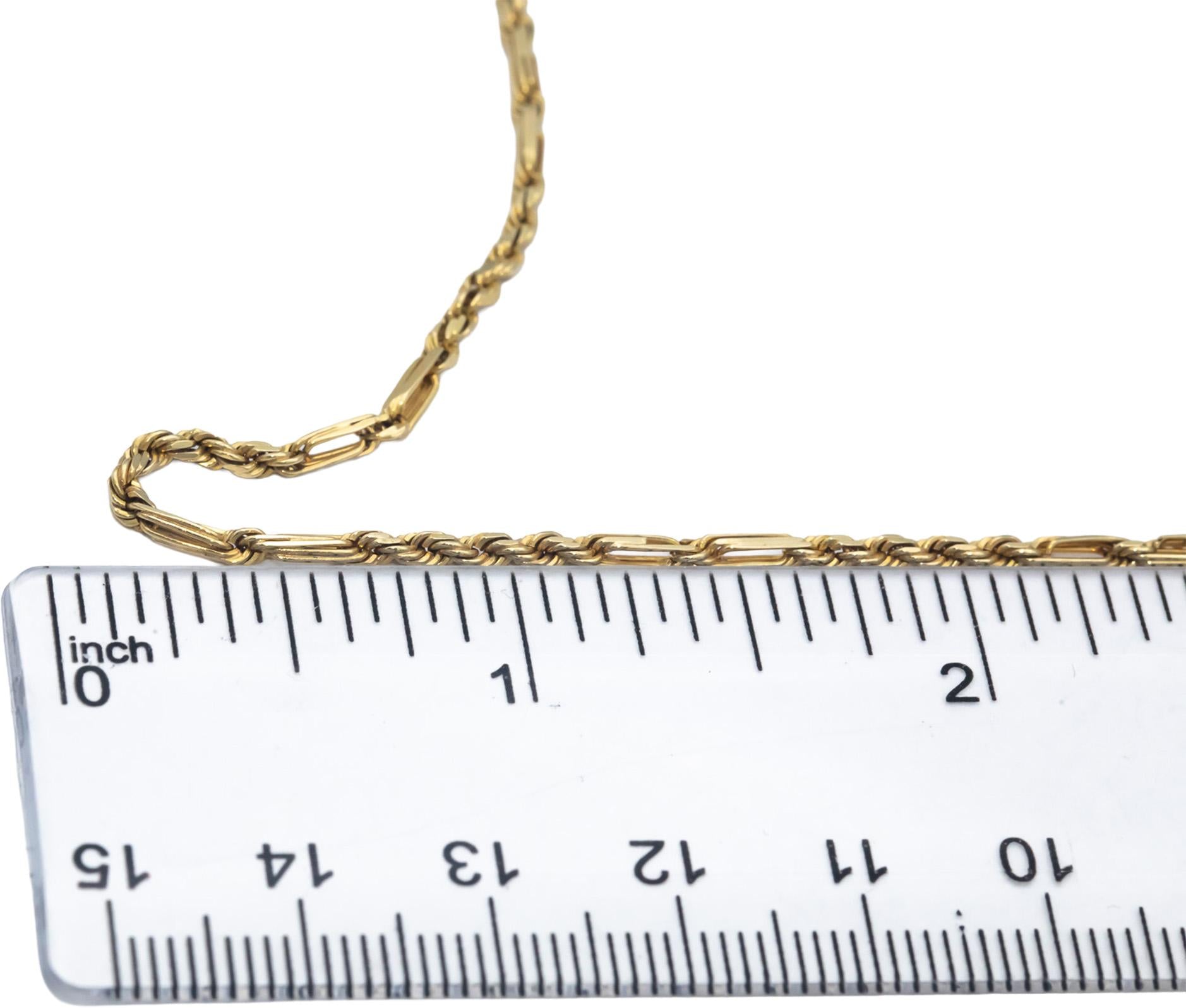 14k Yellow Gold Jewelry 18" Long Rope Necklace Chain