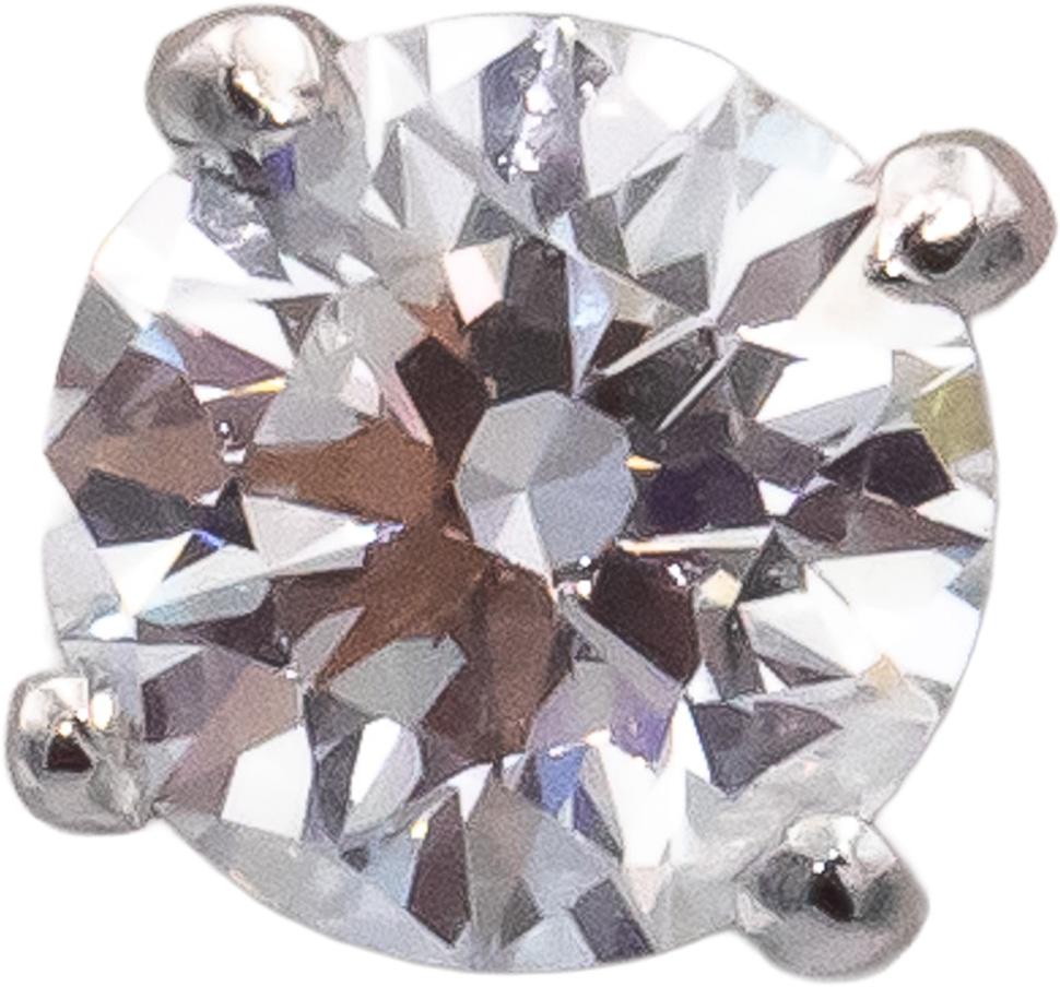 TIFFANY & CO. GIA Certified Round Diamond Platinum Stud Earrings 1.50CT w/ Box