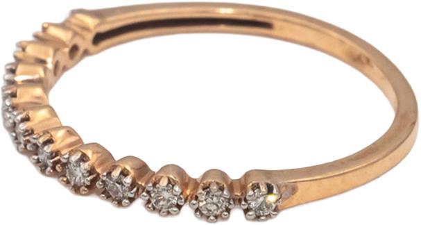 14k Rose Gold VS Round Diamond Band Ring 0.20CT Size 7.25