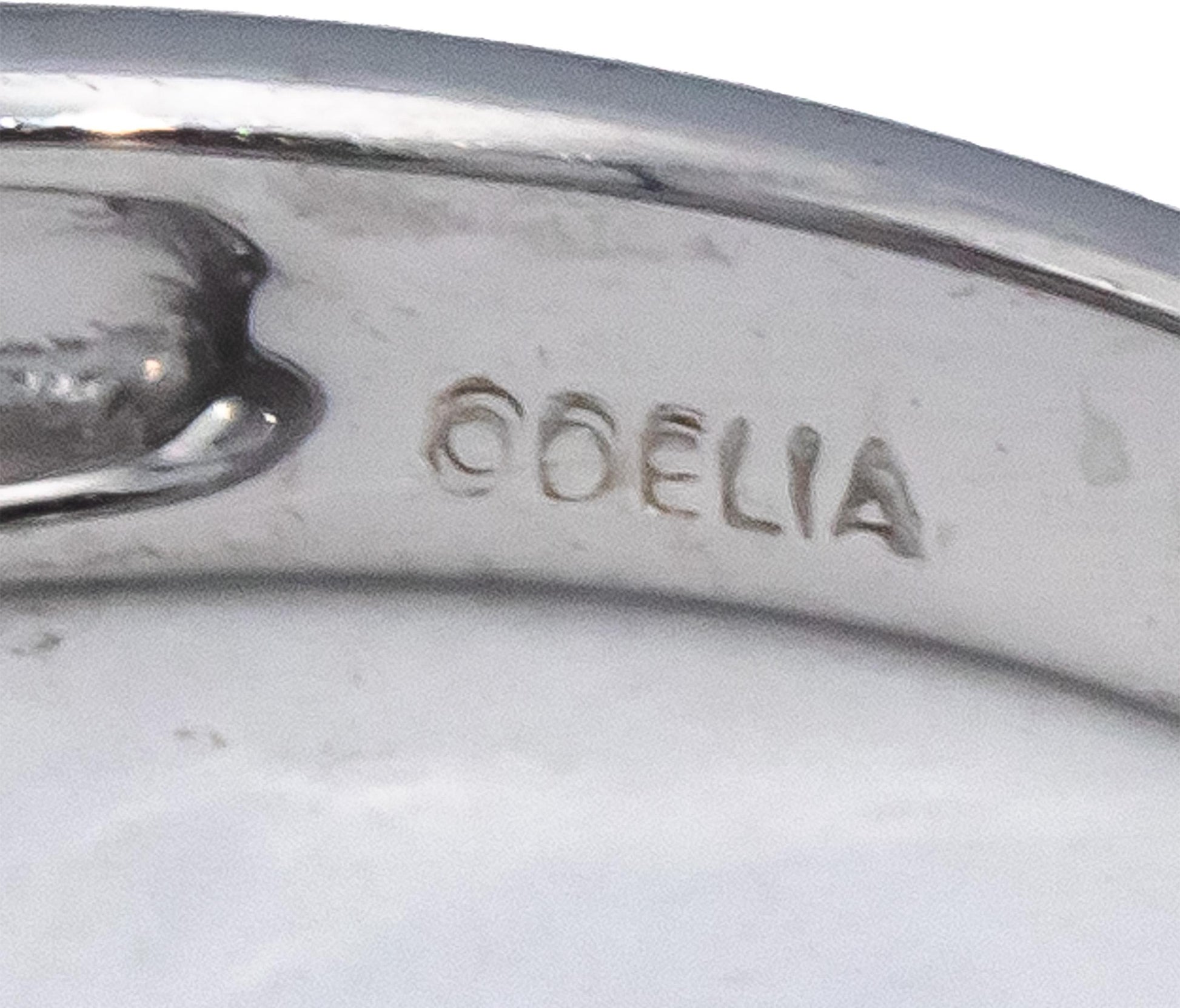 ODELIA 18k White Gold Round Diamond Three Row Band Ring 0.75CT Size 6.75