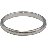 TIFFANY & CO. Platinum 950 Forever 2mm Wedding Band Ring Size 6