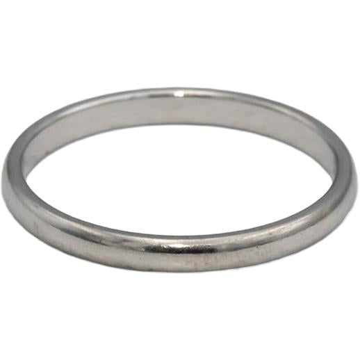 TIFFANY & CO. Platinum 950 Forever 2mm Wedding Band Ring Size 6