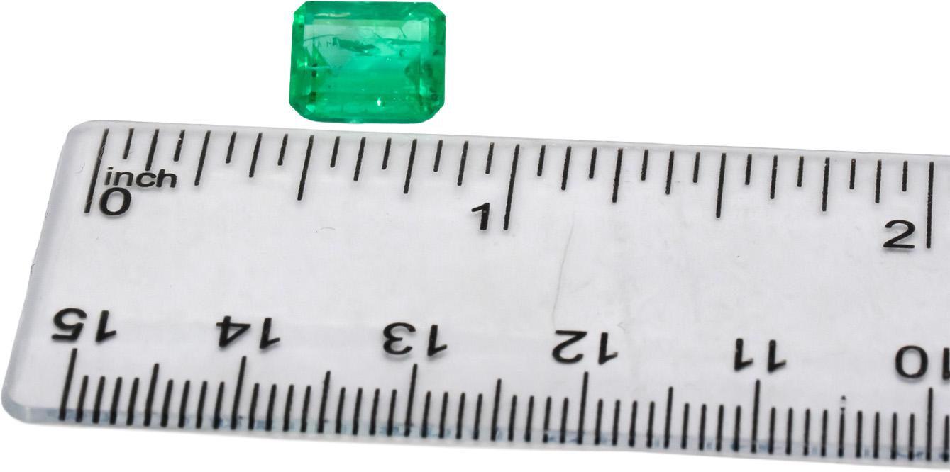GIA Certified Natural Colombian Emerald Octagonal Cut Loose Gemstone 2.47CT
